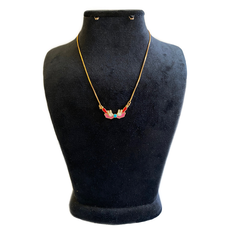 گردنبند دخترانه ژوپینگ مدل خرگوشی گردنبند دخترانه ژوپینگ مدل خرگوشی