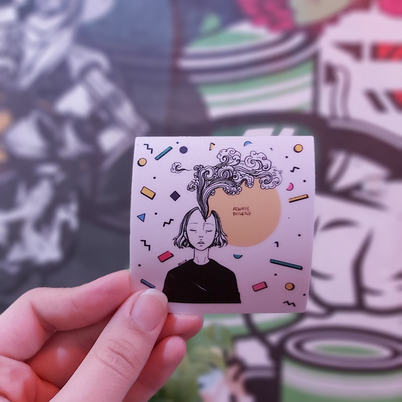 استیکر لپ تاپ طرح دختر کد 009