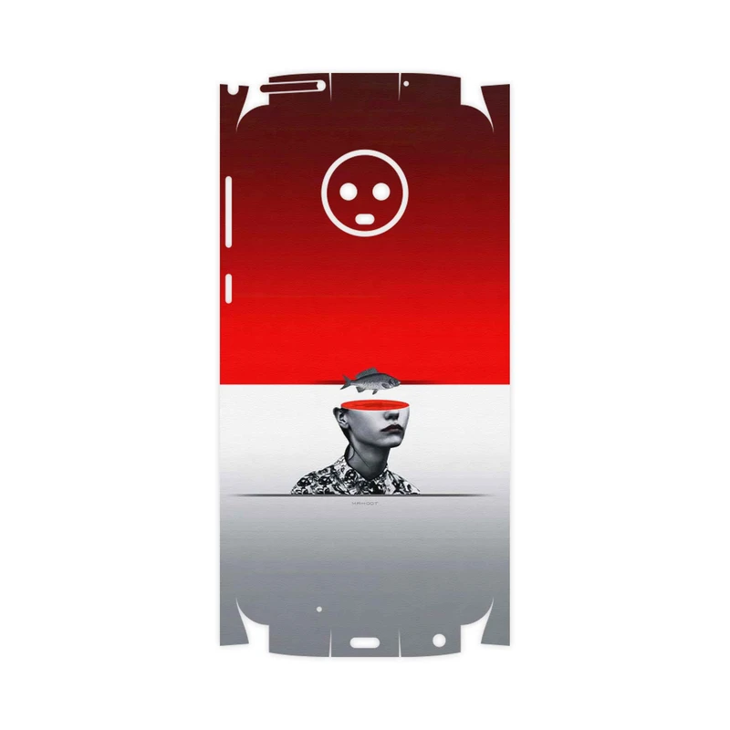 برچسب پوششی ماهوت مدل Collage of surreal Portrait of Women 1-FullSkin مناسب برای گوشی موبایل موتورولا Moto G6