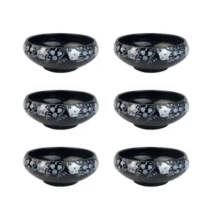 کاسه سفالی مدل سالاد خوری کد k16 مجموعه 6 عددی