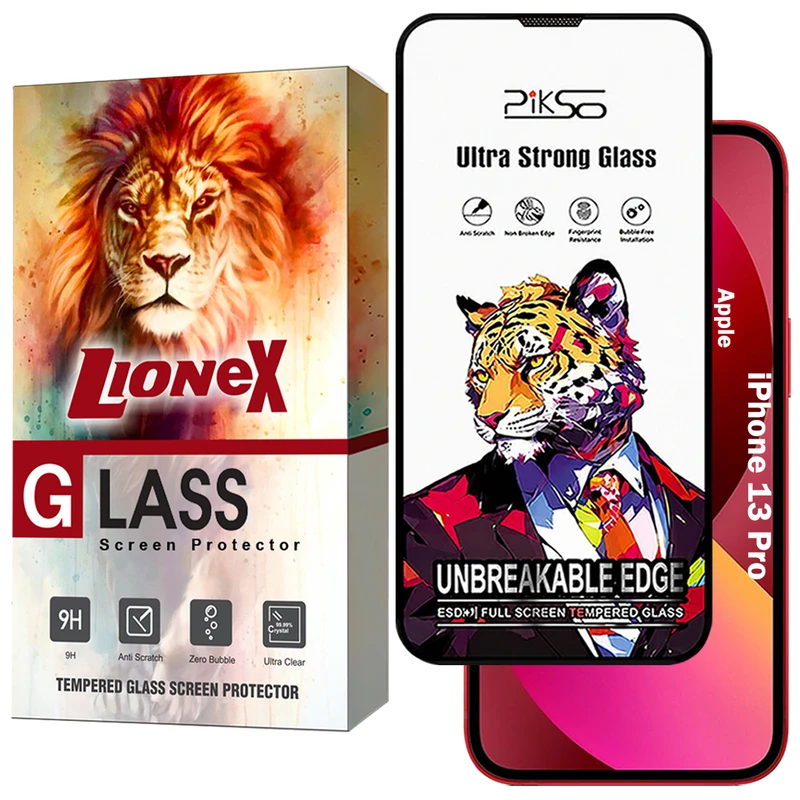 محافظ صفحه نمایش لایونکس مدل PICSOL مناسب برای گوشی موبایل اپل iPhone 13 Pro
