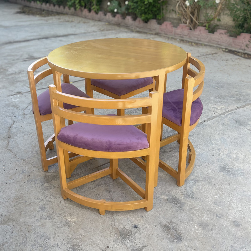 میز و صندلی ناهارخوری 4 نفره گالری چوب آشنایی مدل Khod-005