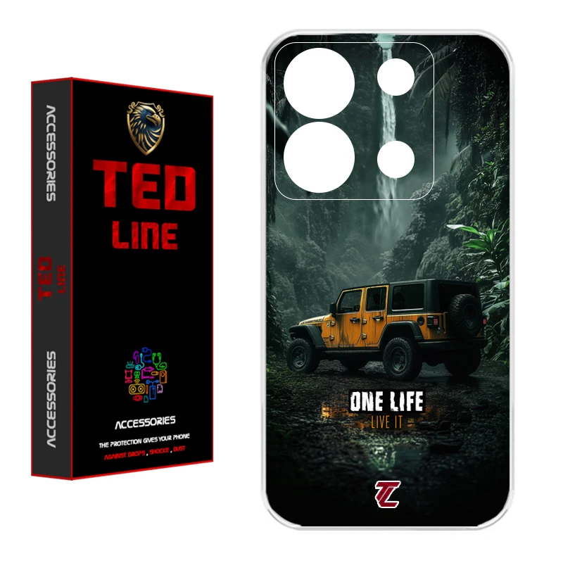 کاور تد لاین طرح ماشین آفرود کد 1119 مناسب برای گوشی موبایل شیائومی Redmi Note 13 Pro 5G / Poco X6