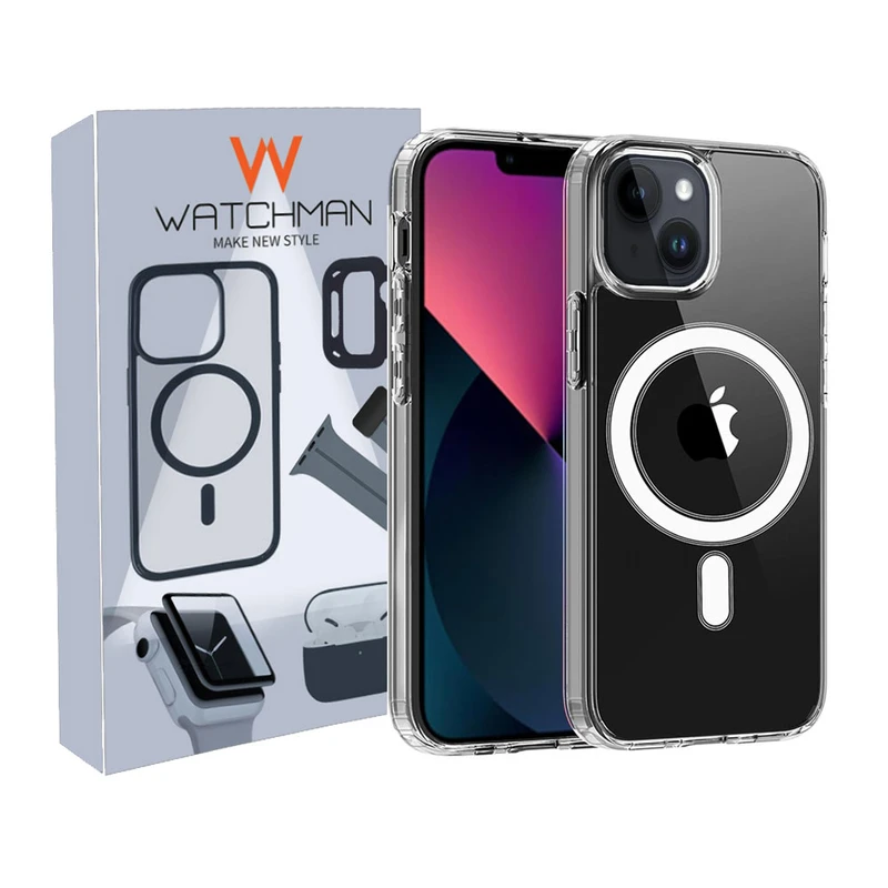 کاور واچ من مدل Clear magsafe مناسب برای گوشی موبایل اپل iphone 15