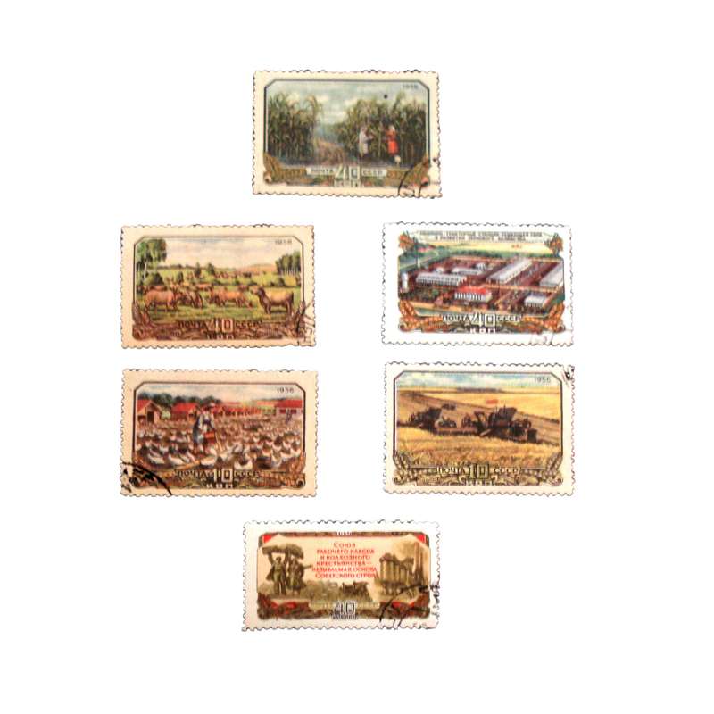 تمبر یادگاری مدل ملل کد DS1599  مجموعه 6 عددی