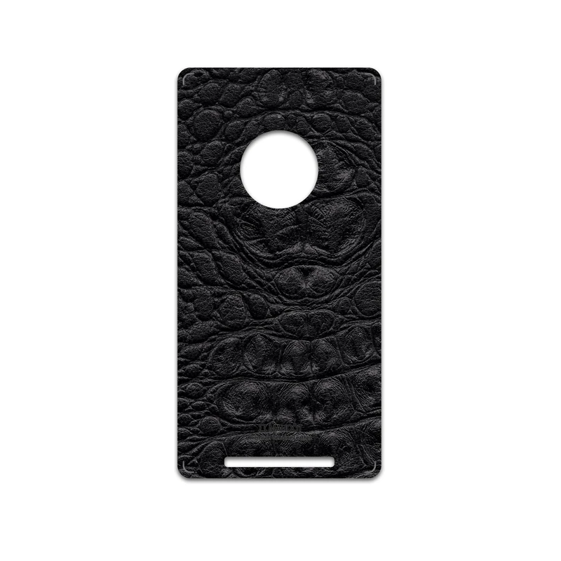 برچسب پوششی ماهوت مدل Black-Crocodile-Leather مناسب برای گوشی موبایل نوکیا Lumia 830