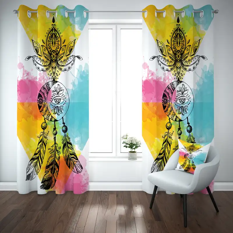 پرده مدل b2574 سایز 140×280 سانتی متر