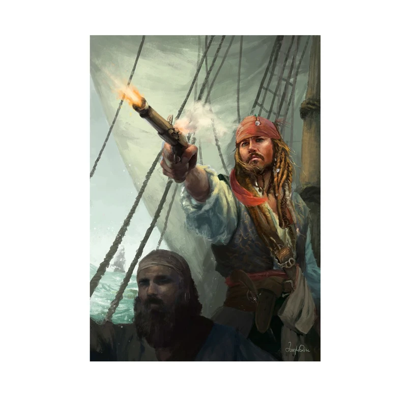 استیکر لپ تاپ و موبایل مدل سریال طرح دزدان دریایی کاراییب Pirates of the Caribbean کد 4352