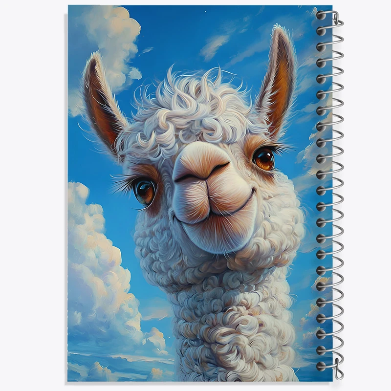 دفتر شطرنجی 50 برگ خندالو طرح لاما بامزه کد F6510