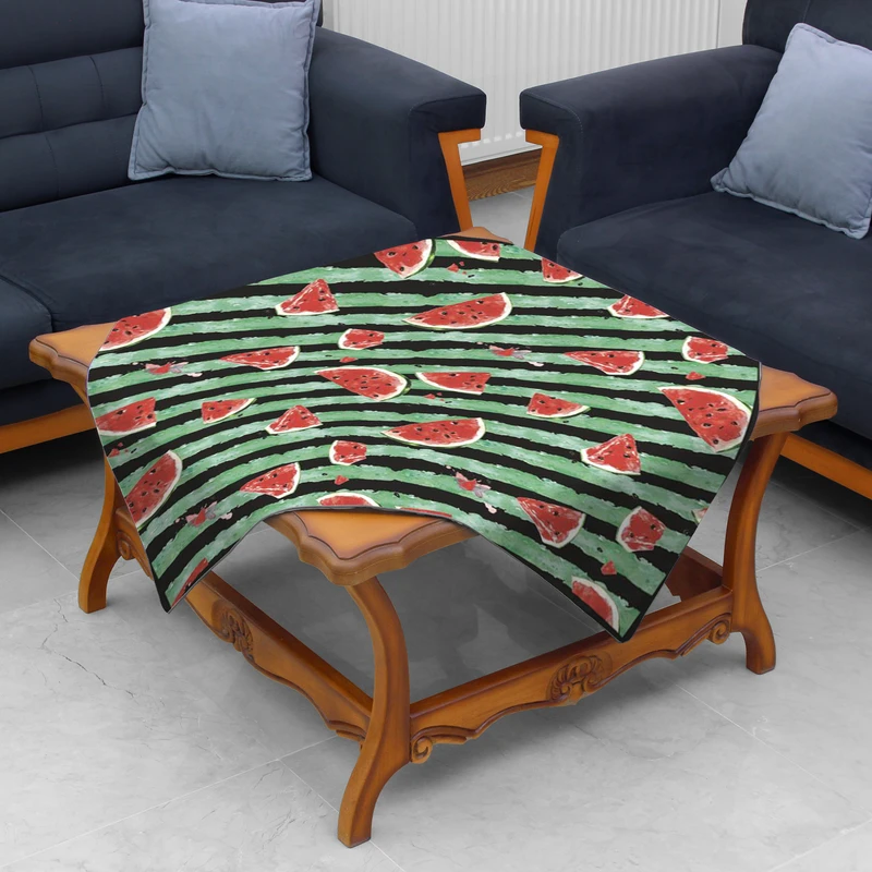  رومیزی بارمان دکور طرح هندوانه مدل یلدایی کد 4