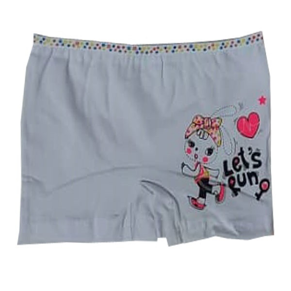 شورت دخترانه طرح قلب رنگ سفید