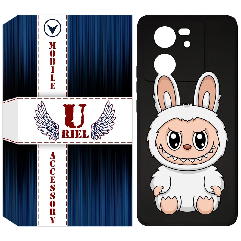 کاور یوریل قاب مدل KSH کد 113 طرح عروسک لبوبو مناسب برای گوشی موبایل شیائومی 13T / 13T Pro / Redmi K60 Ultra