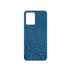 MAHOOT Blue-Crocodile-Leather Cover Sticker for Xiaomi Redmi Note 12 5G