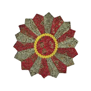 رومیزی ترمه مدل چهل تکه دوزی گلستان کد H35-35