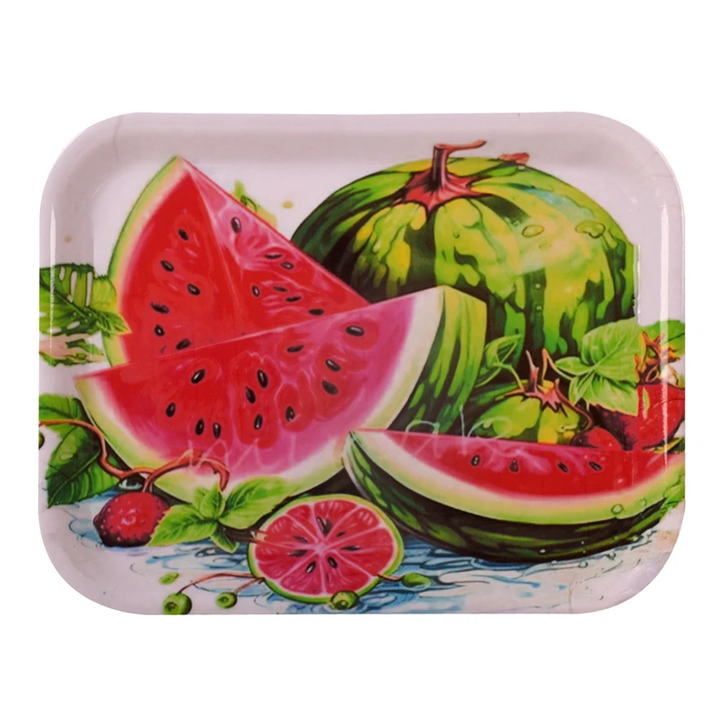 سینی بدون دسته مهروز مدل 7771 هندوانه سایز 25*33 سانتی متر