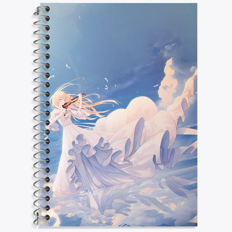 دفتر لغت 50 برگ خندالو طرح کائوری انیمه دروغ تو در آوریل کد 32468