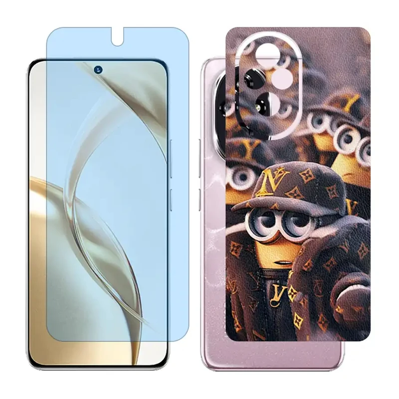 محافظ صفحه نمایش آنتی بلو گلس مدل Together مناسب برای گوشی موبایل آنر 200 / Honor 200 به همراه برچسب پوششی پشت گوشی