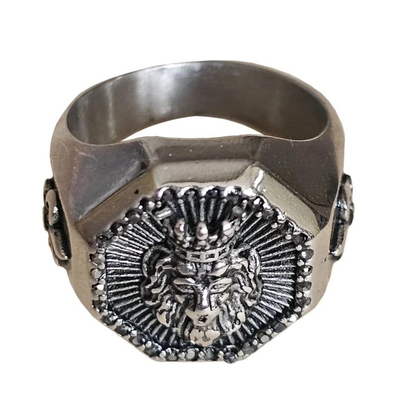 انگشتر مردانه مدل شیر کد GL217