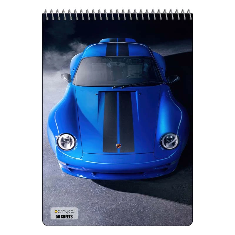 دفتر نقاشی 50 برگ سیمی کارنیکا طرح پورشه Porsche کد 54494