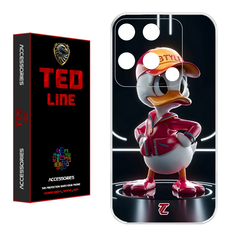 کاور تد لاین طرح دانلد داک کد 1137 مناسب برای گوشی موبایل شیائومی Redmi 10C / Poco C40