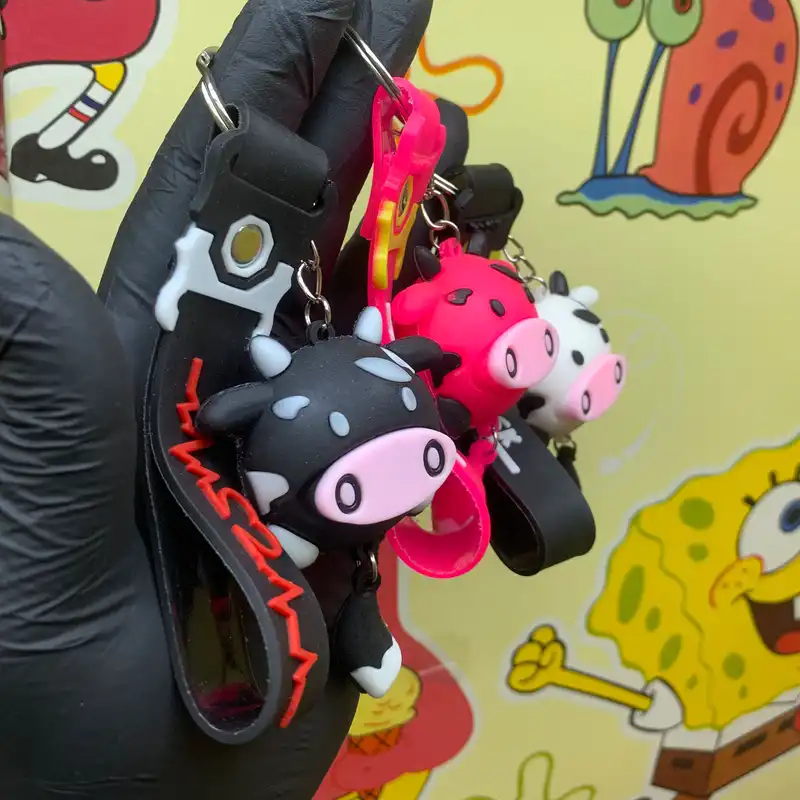 جاکلیدی مدل سیلیکونی طرح گاو تپلی