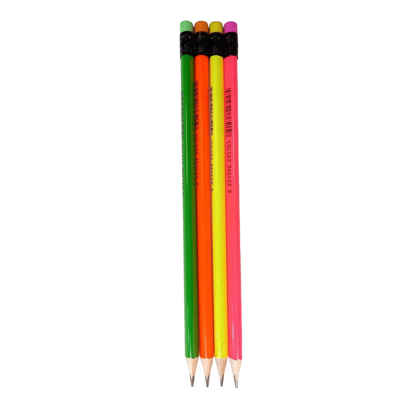 مداد مشکی مدل Tar 4 پاک کن دار مجموعه 4 عددی