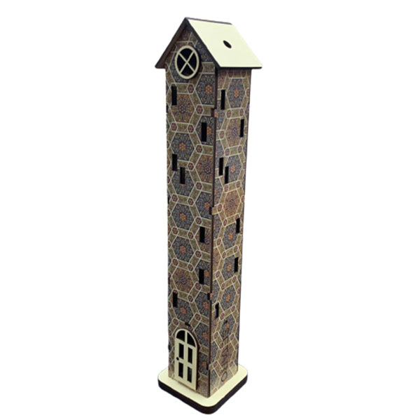 جای عود ستارو مدل خانه طرح خاتم کد SHR 589