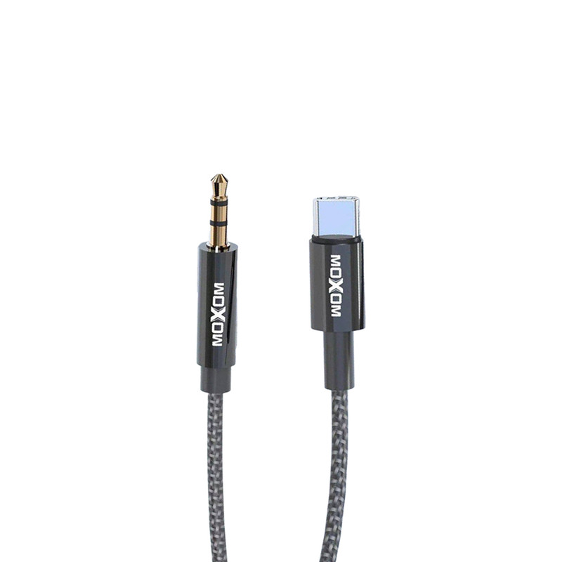 کابل تبدیل USB-C به AUX موکسوم مدل MX-AX40 طول 1 متر