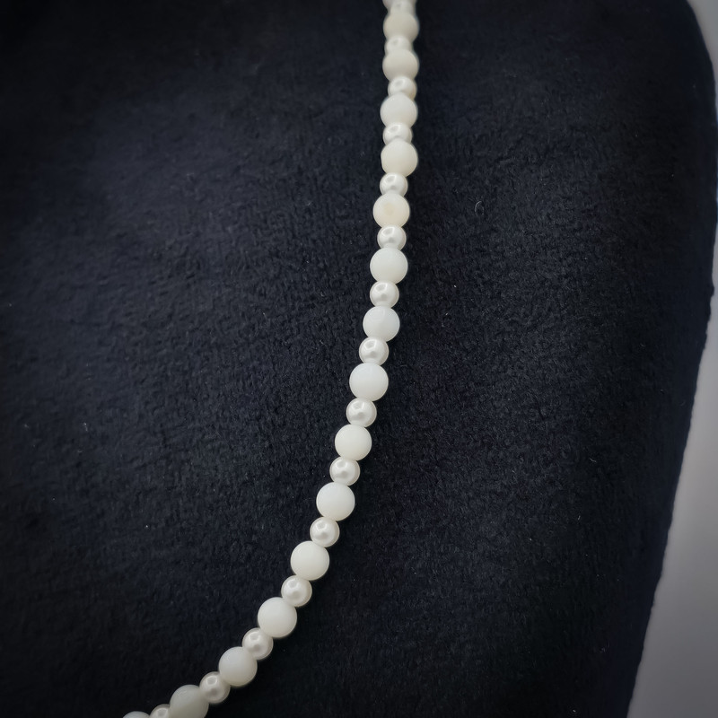 گردنبند طلا 18 عیار زنانه با زنجیر مهرهای ناریا مدل مروارید دم وال SH30 گردنبند طلا 18 عیار زنانه با زنجیر مهرهای ناریا مدل مروارید دم وال SH30