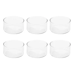 ظرف شیشه ای مدل استوانه کد 0005 بسته 6 عددی