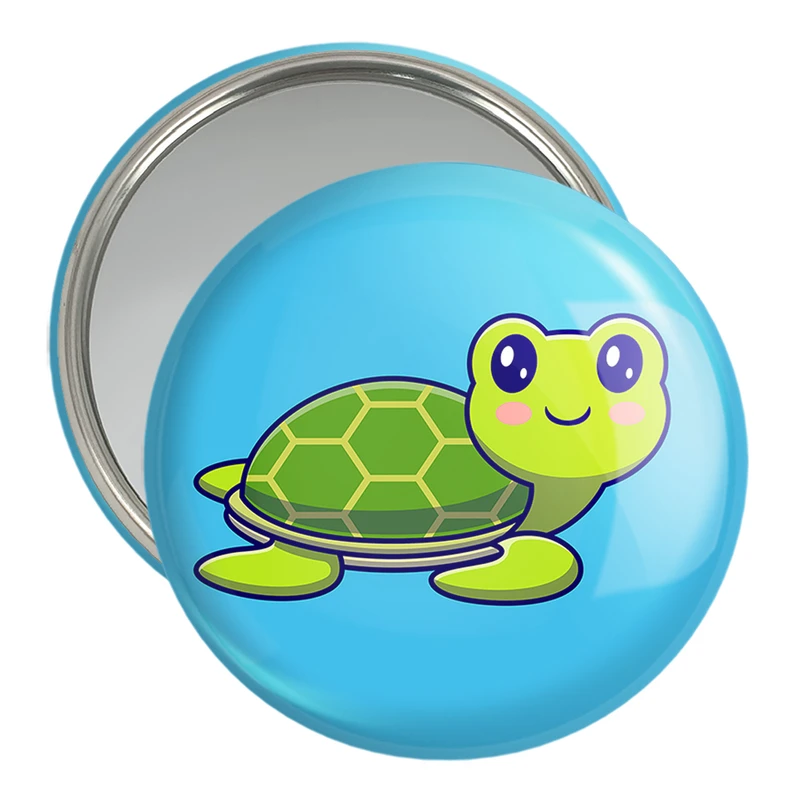 آینه جیبی خندالو مدل حیوانات بامزه لاکپشت کد 25401