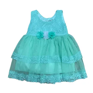 پیراهن دخترانه مدل A&S7173 رنگ سبز