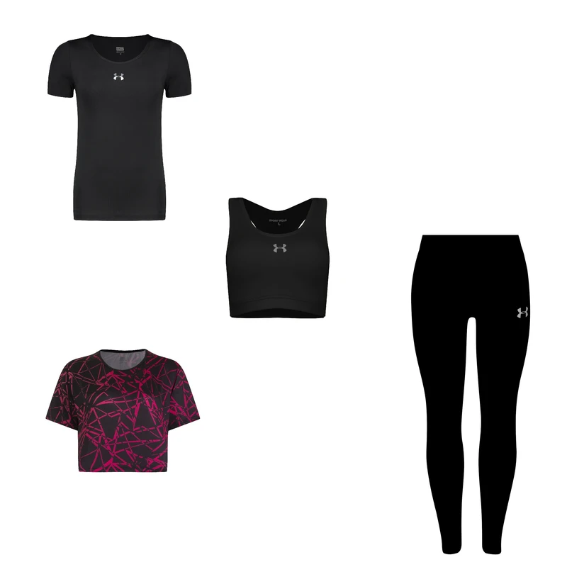 ست چهار تکه لباس ورزشی زنانه مدل 1801-4101-7101-56