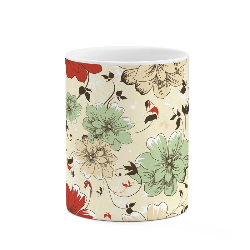 ماگ کاکتی طرح گل کد mgp10287