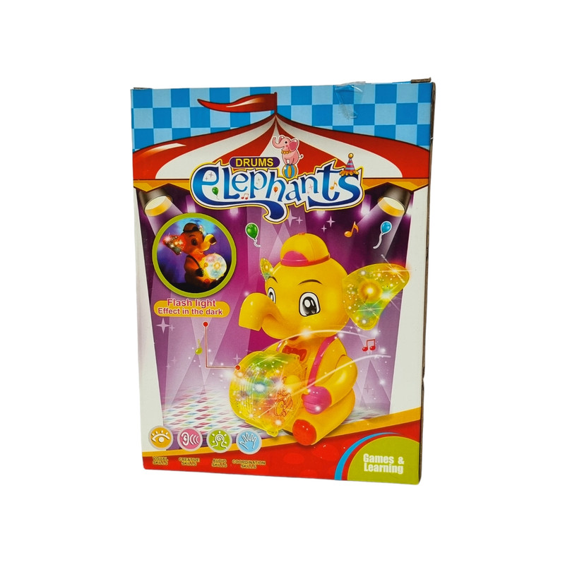 اسباب بازی مدل فیل طبل زن موزیکال کد FT 1