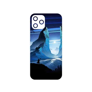 MAHOOT Blue Mountains Digital Art Cover Sticker for Apple iPhone 12 Pro