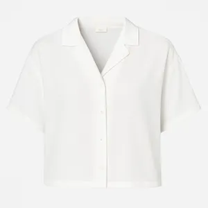 شومیز آستین کوتاه یقه انگلیسی زنانه کد 7816