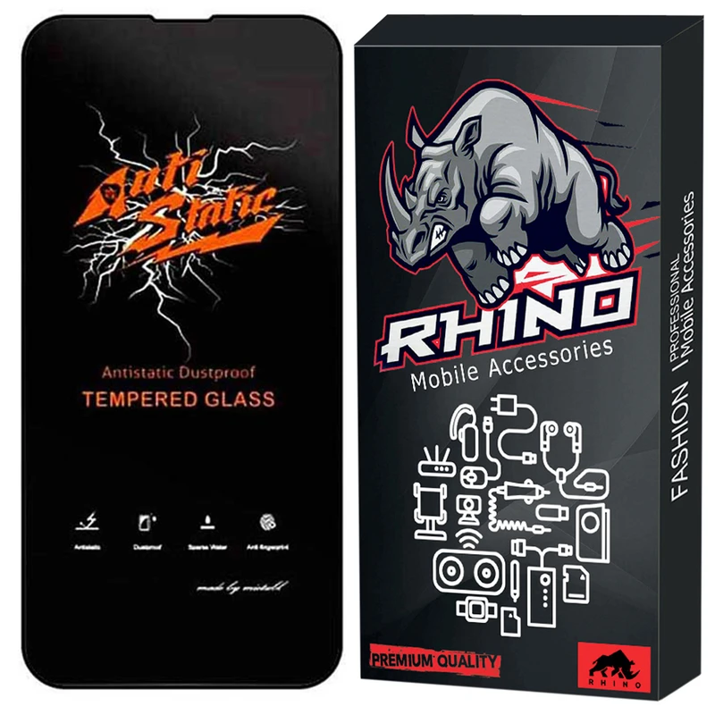 محافظ صفحه نمایش راینو مدل Anti-Static مناسب برای گوشی موبایل اپل iPhone 13 Pro Max