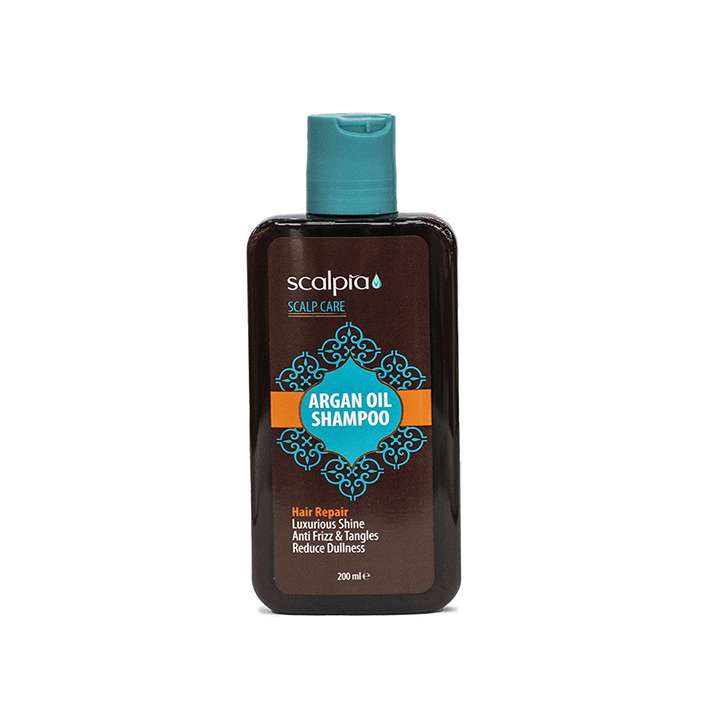 شامپو مو اسکالپیا مدل argan oil حجم 200 میلی لیتر