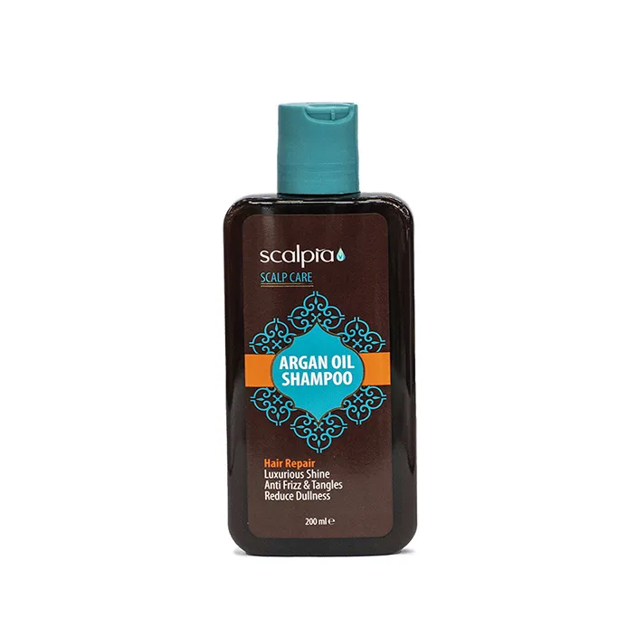 شامپو مو اسکالپیا مدل argan oil حجم 200 میلی لیتر