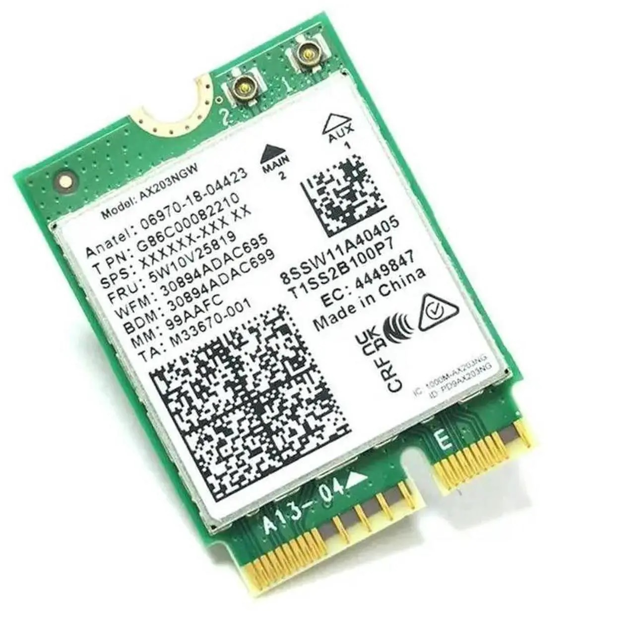 کارت وایرلس اینتل مدل Wi-Fi 6 AX203