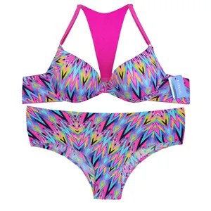 ست شورت و سوتین زنانه مدل آبرنگی لیزری کد 3067