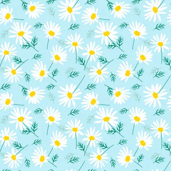 چرم مصنوعی طرح گل بابونه مدل FLA190816