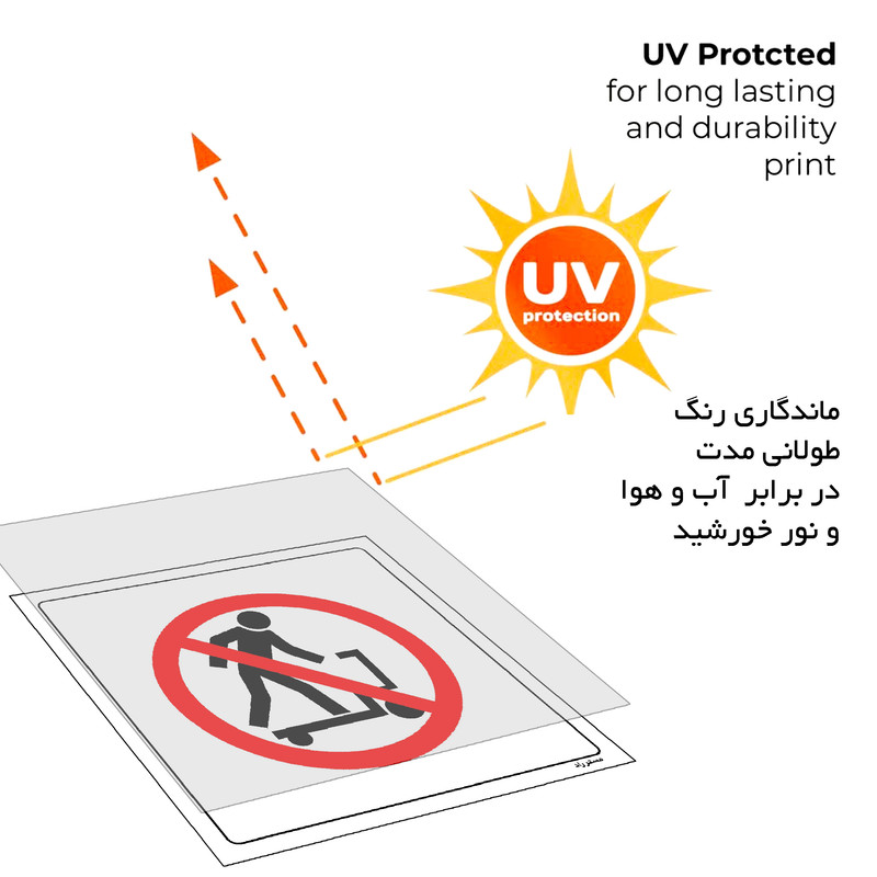 برچسب ایمنی مستر راد طرح استفاده متفرقه از جک پالت ممنوع مدل HSE-OSHA-568