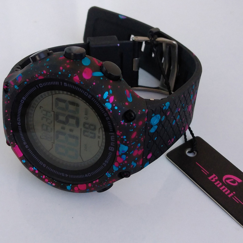 ساعت مچی دیجیتال پسرانه مدل BNMI آبرنگی کد 155 ساعت مچی دیجیتال پسرانه مدل BNMI آبرنگی کد 155