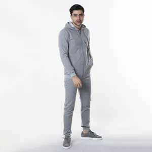 ست سویشرت و شلوار مردانه پاتن جامه مدل 138621000261454 رننگ طوسی روشن