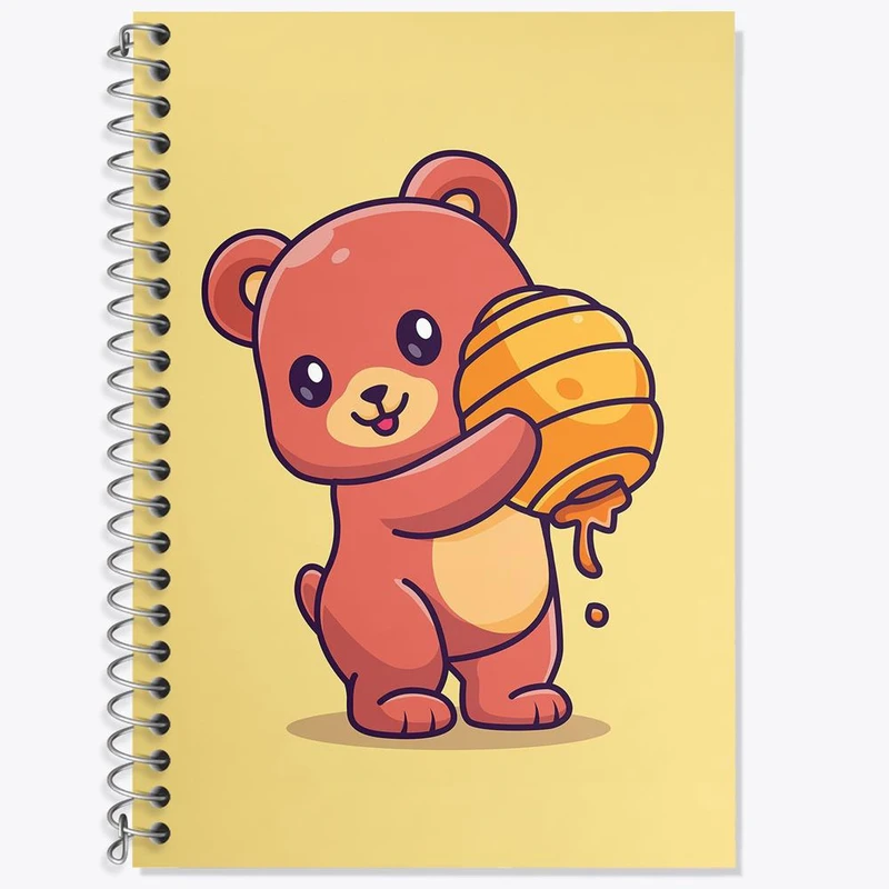 دفتر لغت 50 برگ خندالو مدل خرس کد 26201