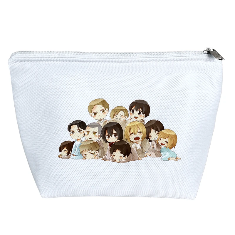 کیف لوازم آرایش دخترانه خندالو مدل انیمه اتک آن تایتانattack on titan کد 1484