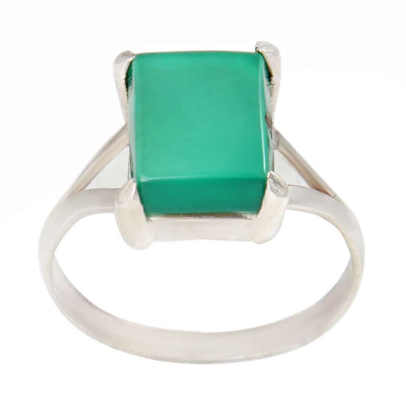 انگشتر نقره زنانه بازرگانی میلادی مدل سنگ عقیق کد AW_495