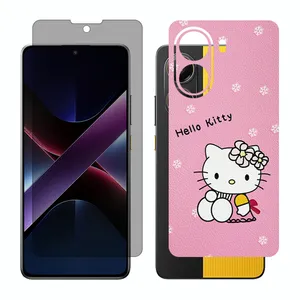 Glass Together model privacy screen protector suitable for Xiaomi Poco X7 Pro mobile phone with back cover sticker